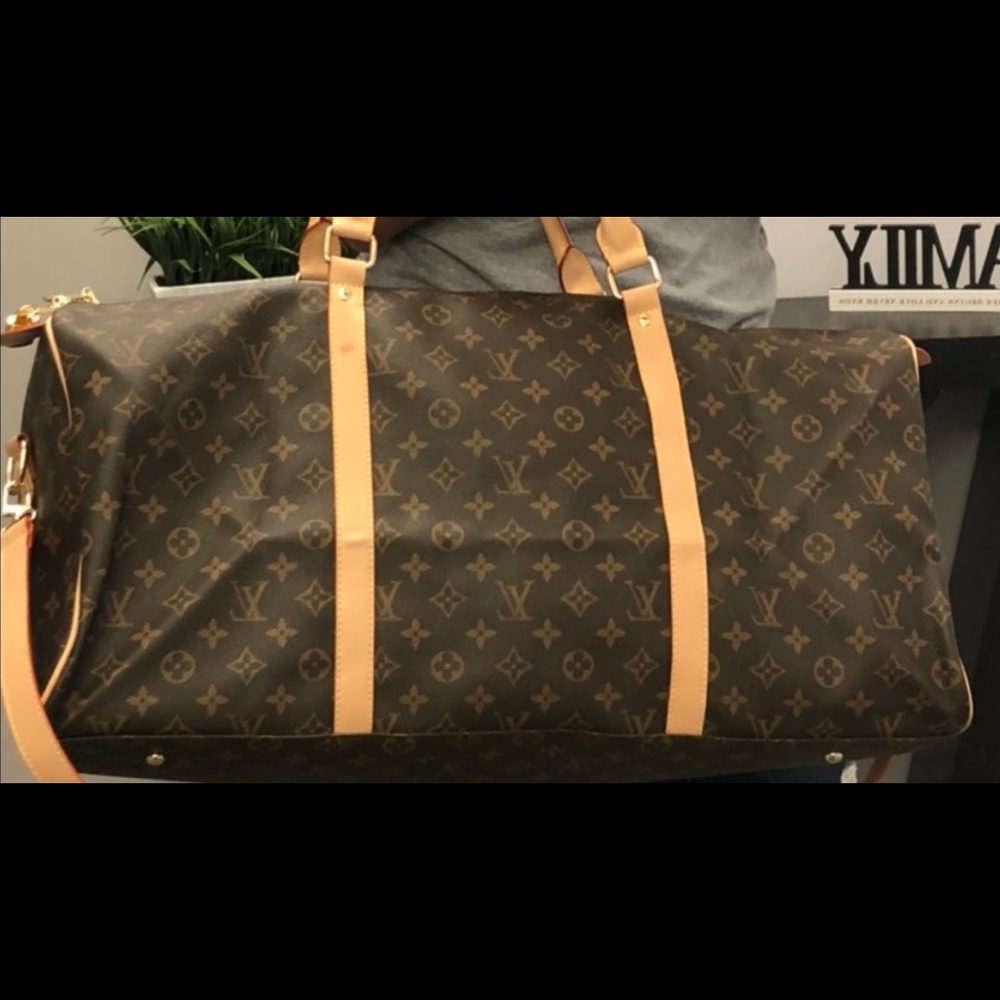 Not authentic LV duffel bag.